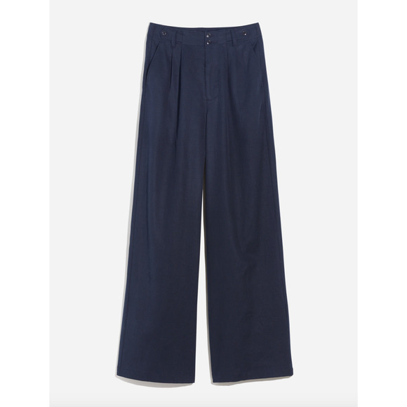 Madewell Harlow Navy Women's Wide-Leg Pants NWT - Picture 6 of 13